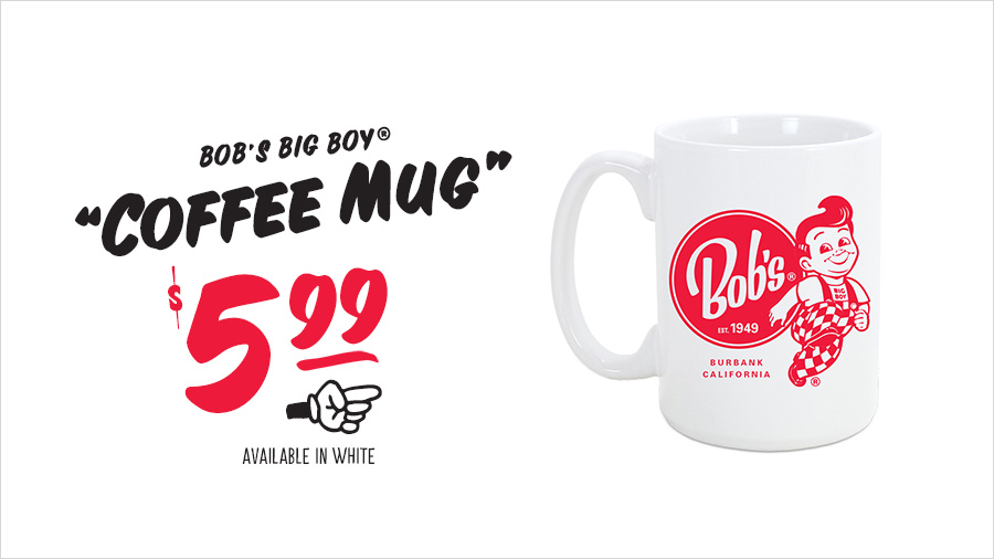 Bob's Big Boy White Coffee Mug